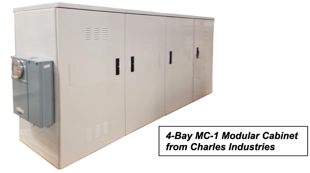4-Bay MC-1 Modular Cabinet from Charles Industries